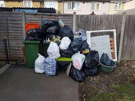 Residents participating in waste recycling in St Johns Wood