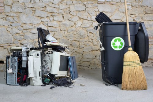 Professional waste collection services at a construction site