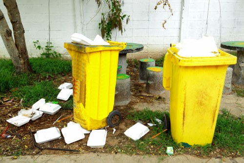 Recycling facility handling hazardous materials